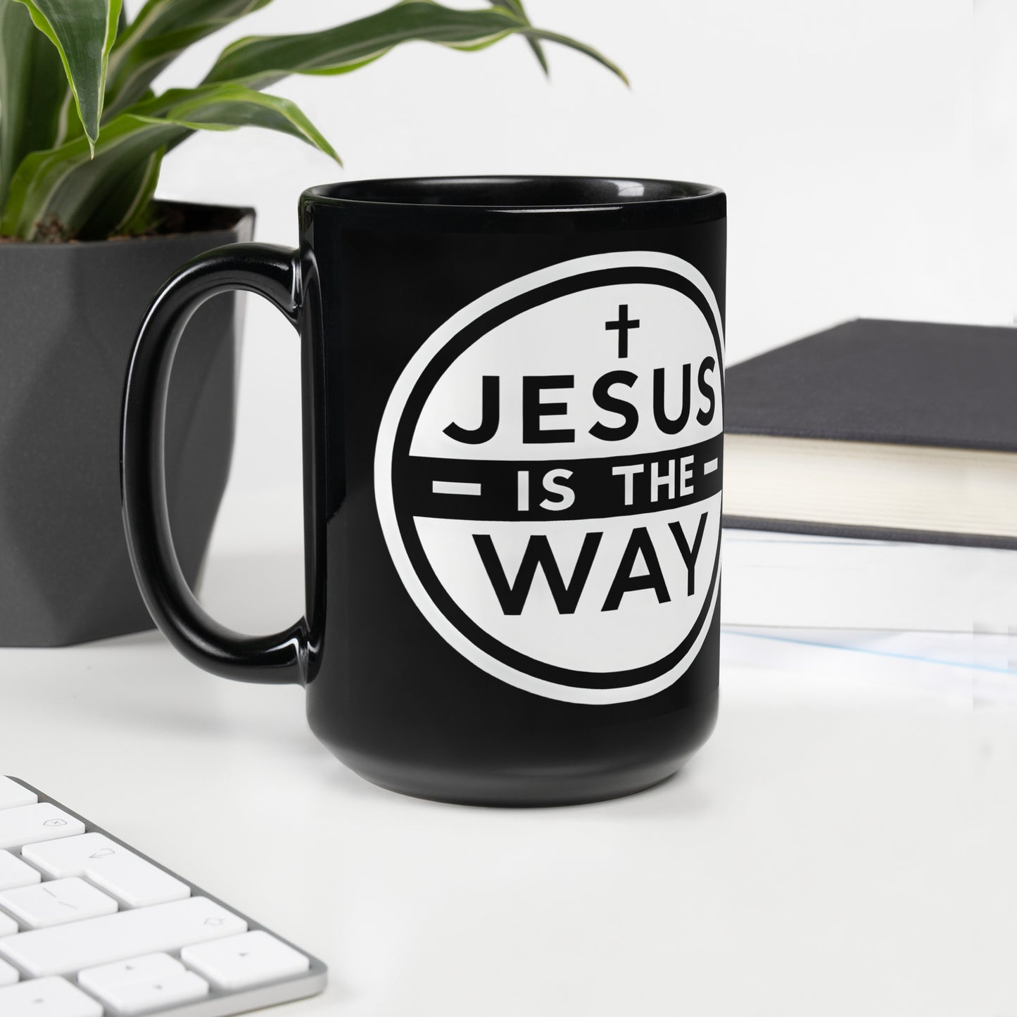 Mug noir brillant version 1