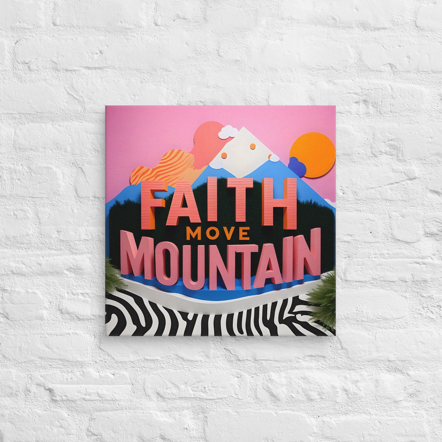 Toile Faith Move Mountain Version 2