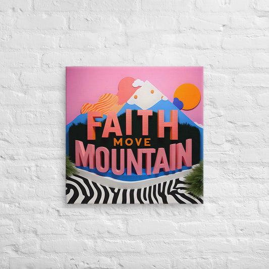 Toile Faith Move Mountain Version 2