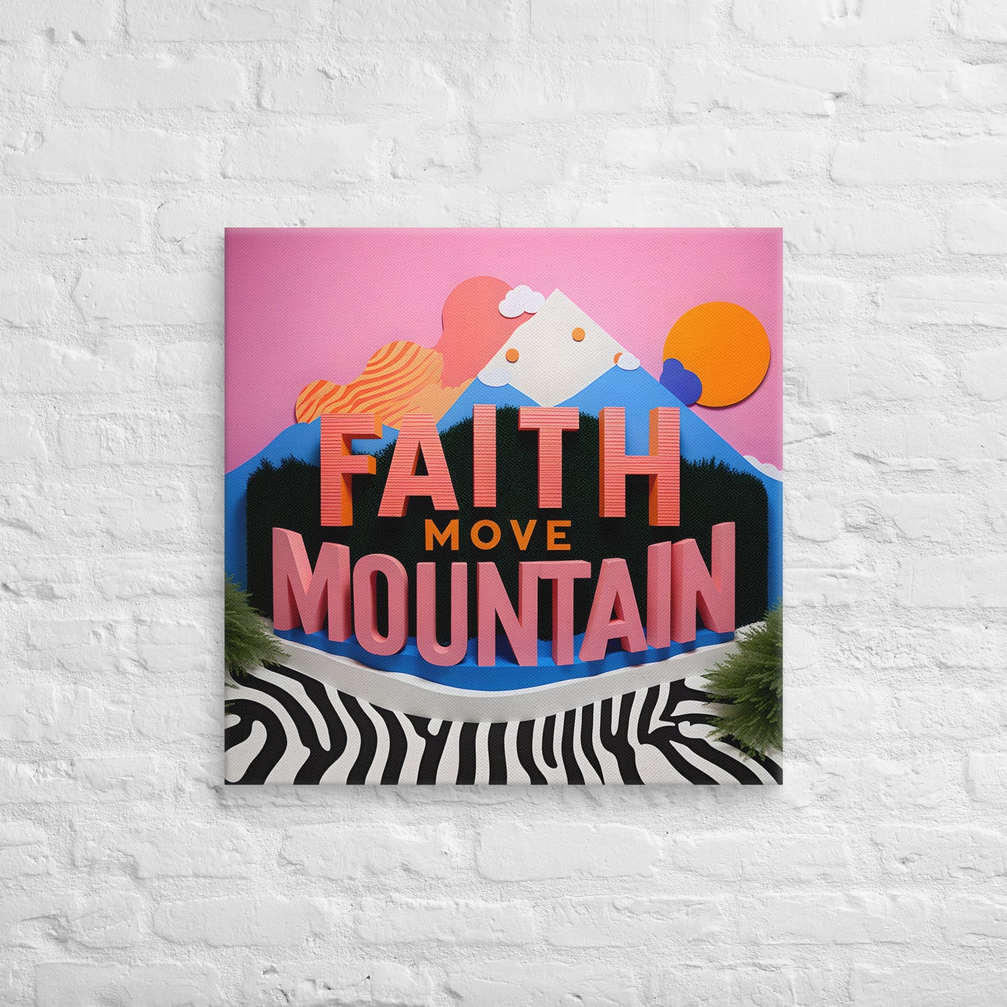 Toile Faith Move Mountain Version 2