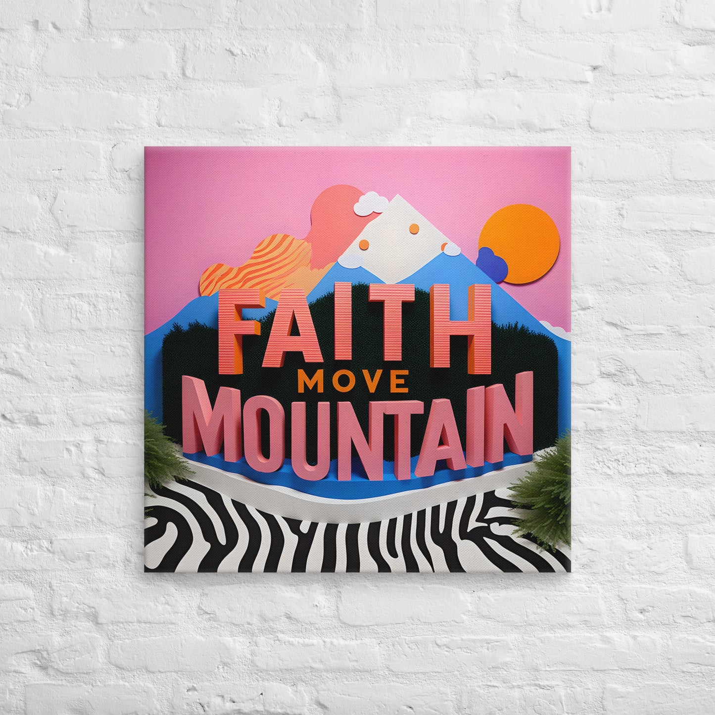 Toile Faith Move Mountain Version 2