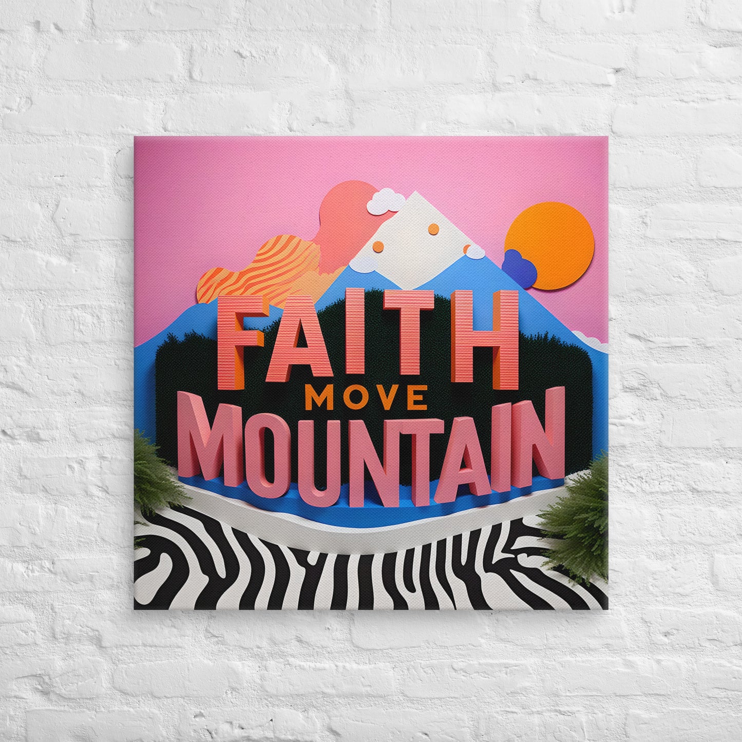 Toile Faith Move Mountain Version 2