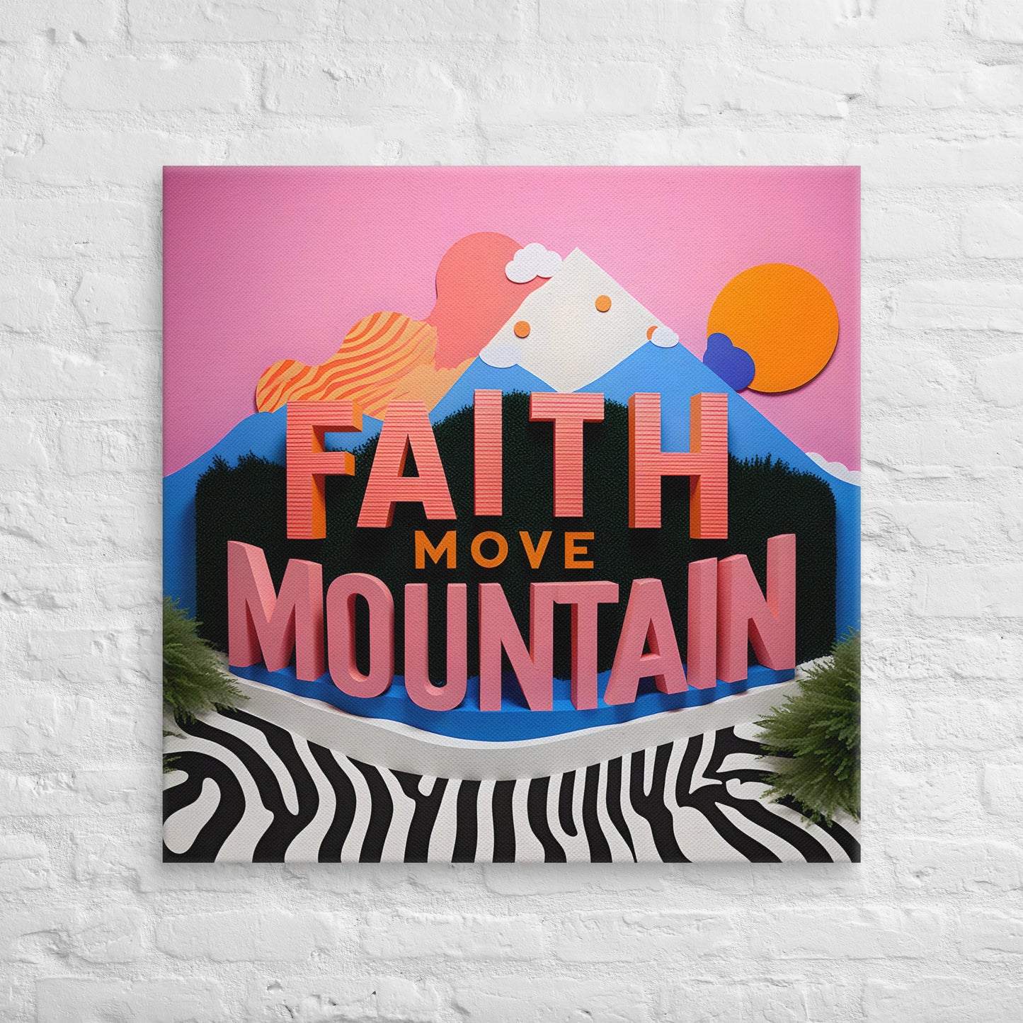 Toile Faith Move Mountain Version 2