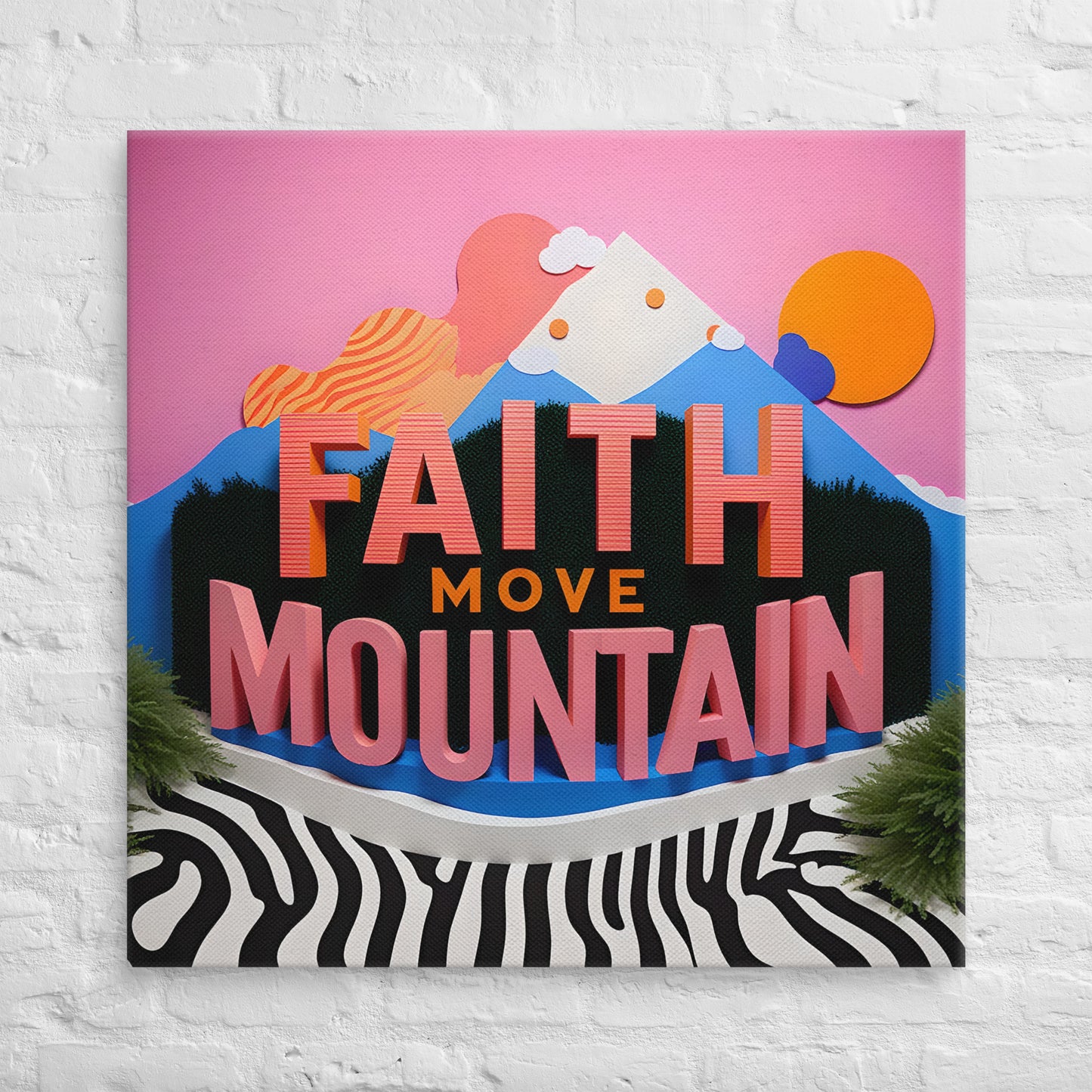 Toile Faith Move Mountain Version 2