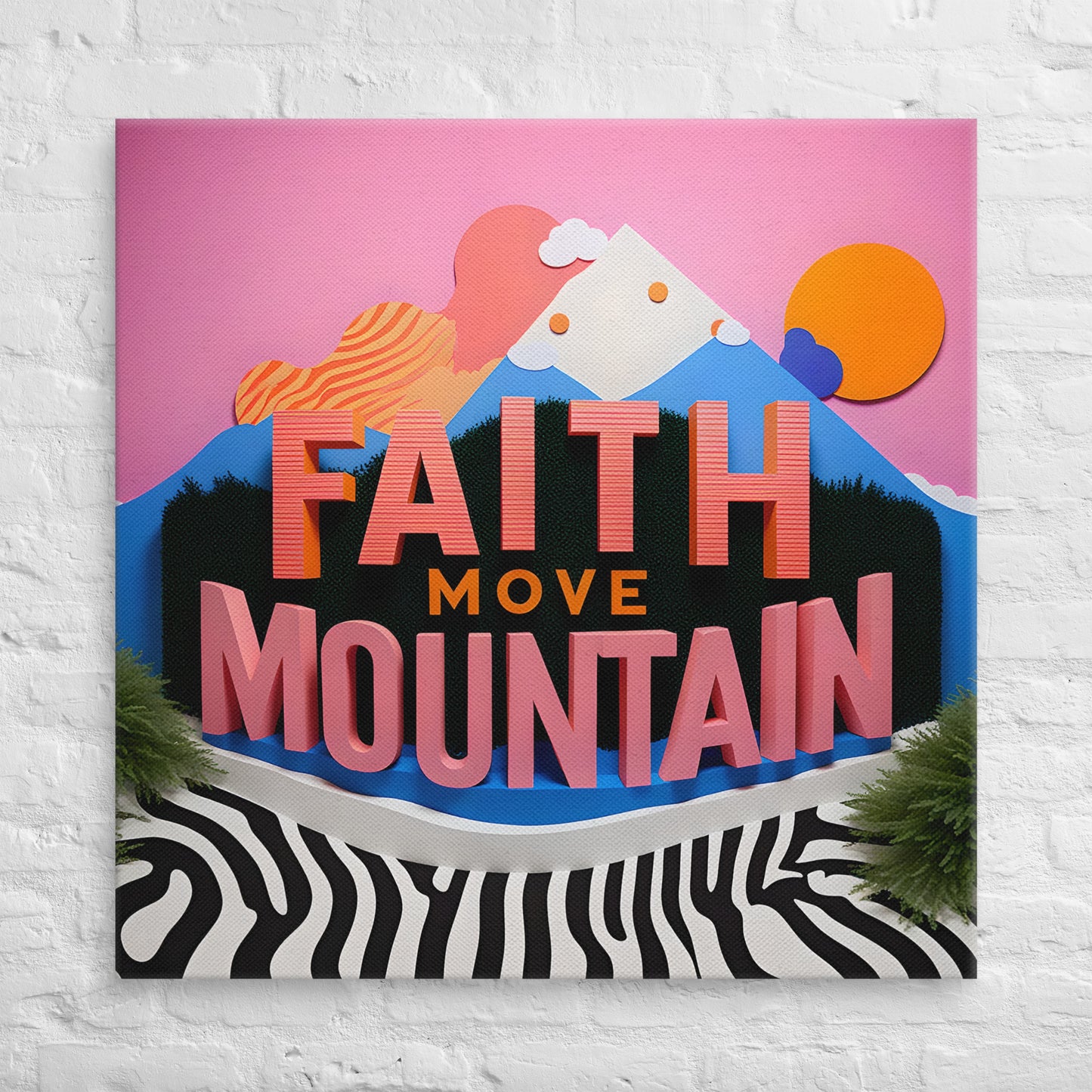 Toile Faith Move Mountain Version 2