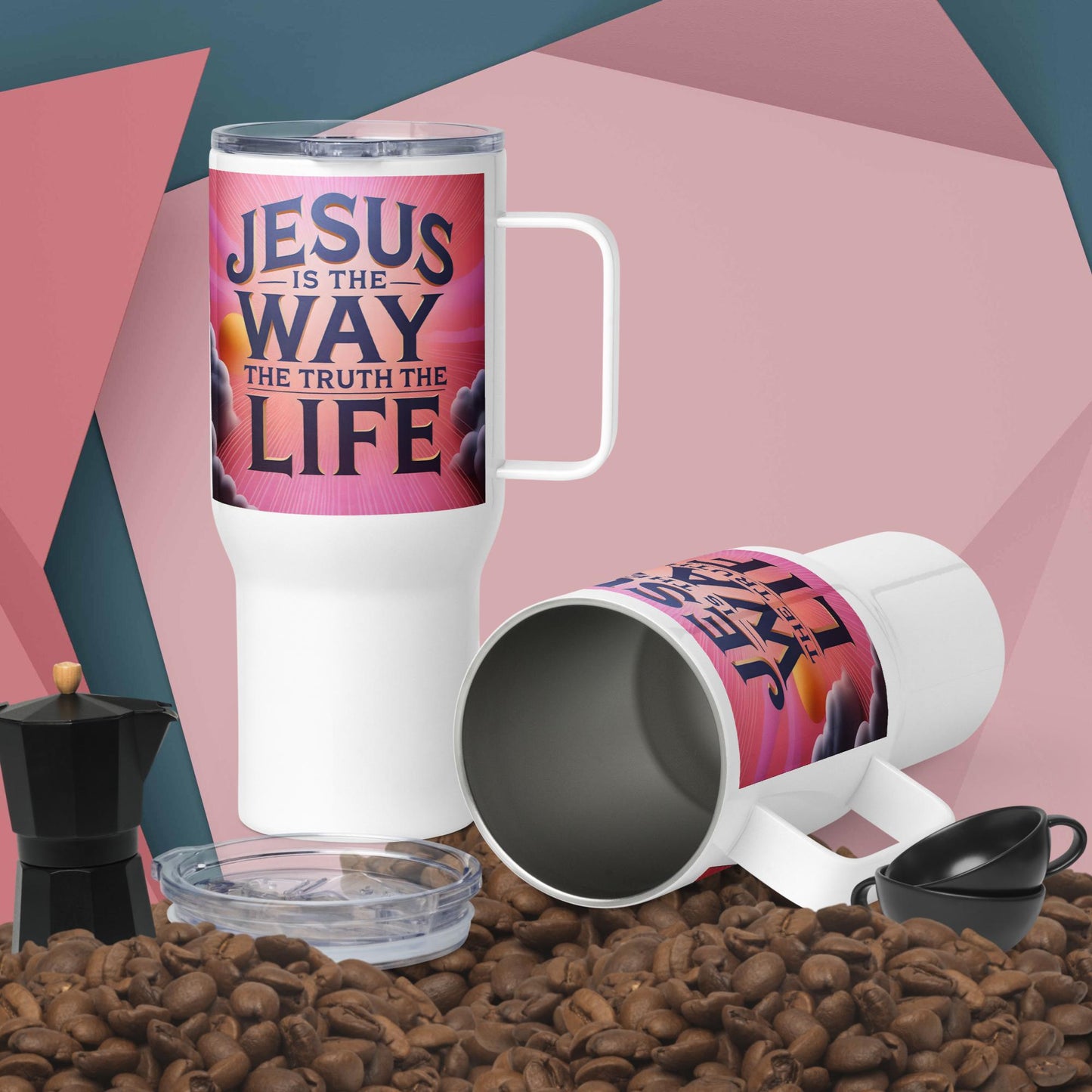 MEILLEURE VENTE Mug de voyage avec anse Version Femme 1