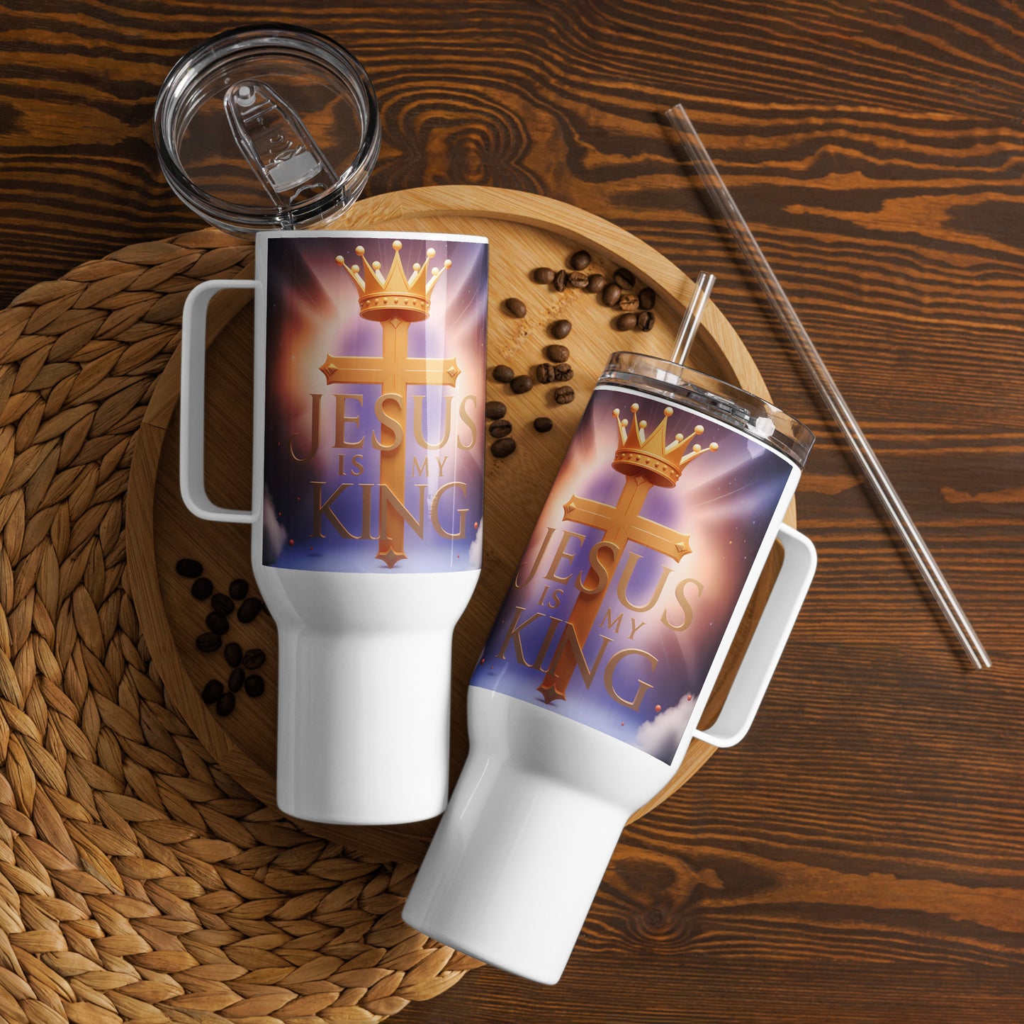 Travel mug with a handle Women Version 6