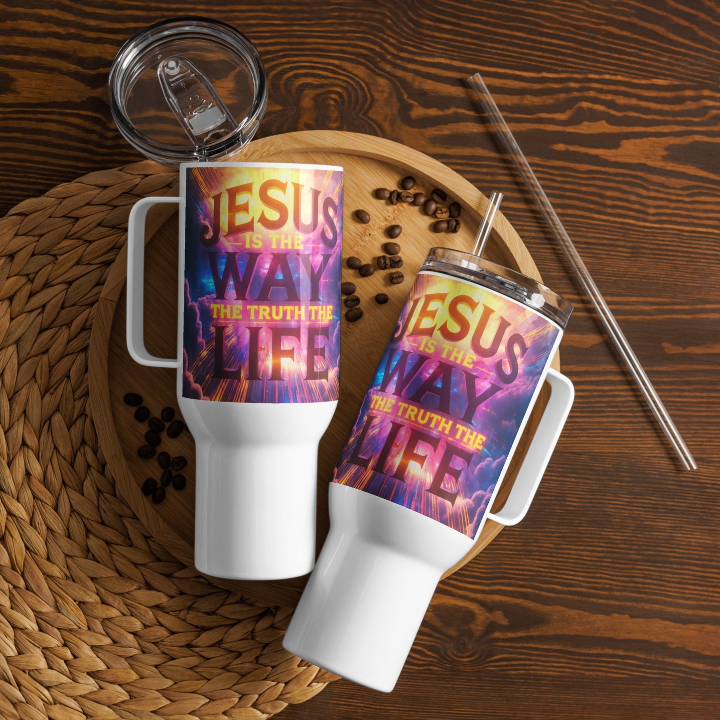 Travel mug with a handle Women Version 14